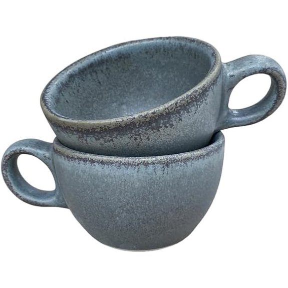 Galena Ceramic Cappuccino & Latte Art Cups (Set of 2)