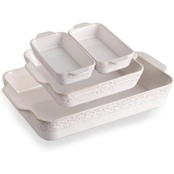 Sweejar Ceramic Oven Casserole Set of 4
