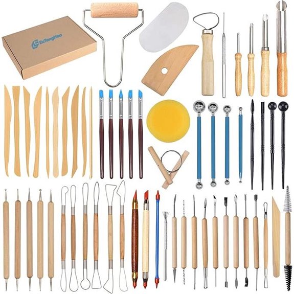EuTengHao Ceramic Clay Tools Kit for Pottery Beginners