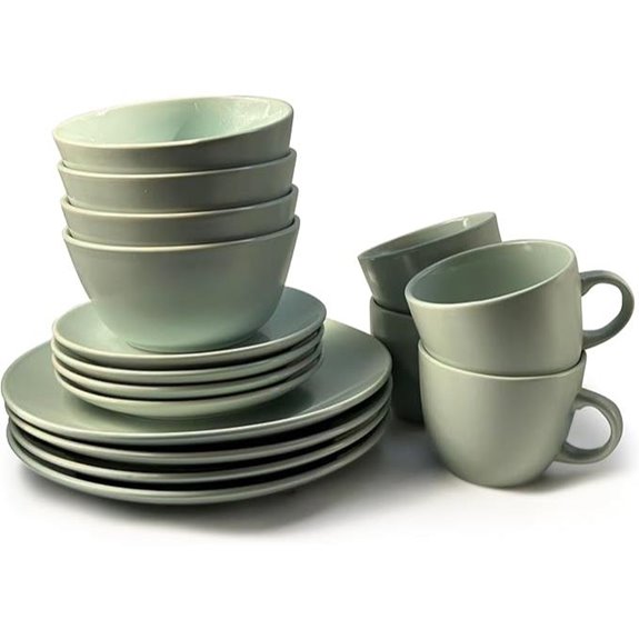 Khakee 16-Piece Ceramic Dinner Set for 4