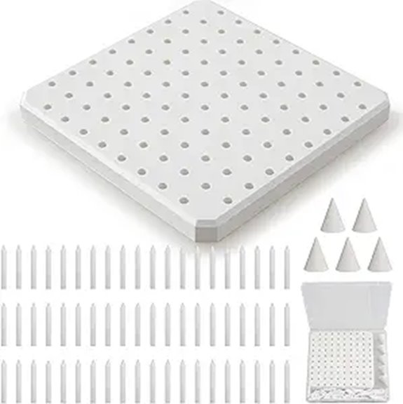 Halandar Ceramic Kiln Pad with Support Stilts and Nails