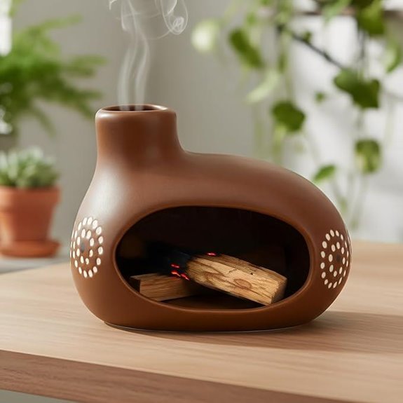 Handmade Ceramic Palo Santo Holder for Incense