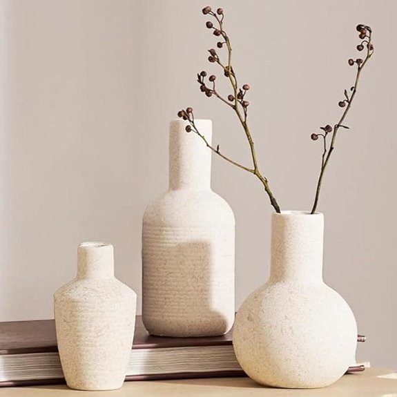 DN DECONATION Ceramic Vase Set of 3 for Home Decor
