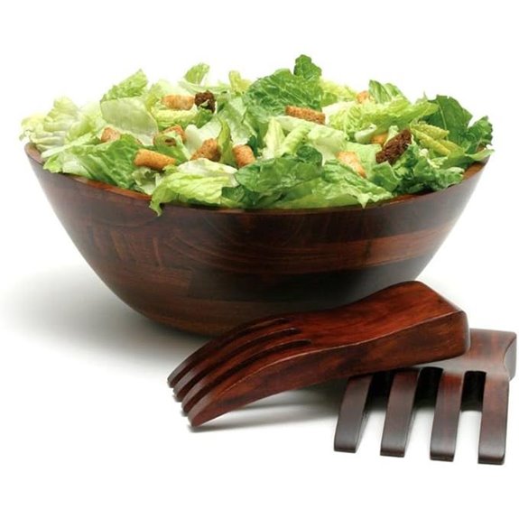 Lipper Cherry Wavy Rim Serving Bowl Set