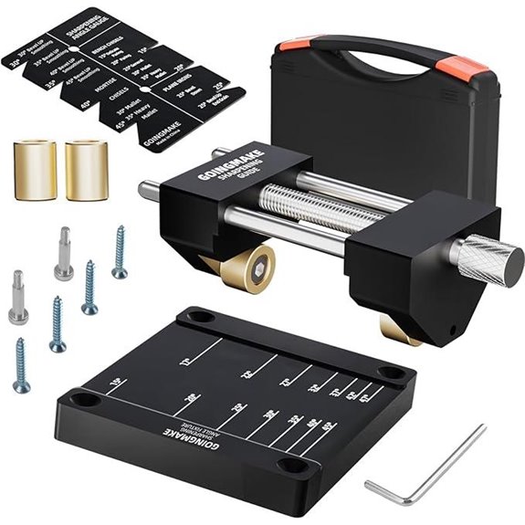 Woodworking Chisel Sharpening Kit with Guide and Storage