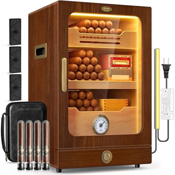 Cigar Humidor with Shelves Humidifiers & Accessories