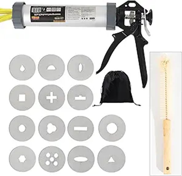 Griiyakii Clay Extruder Tool with 14 Plates