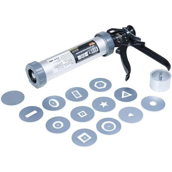 Clay Extruder Gun with 13 Discs for Sculpting