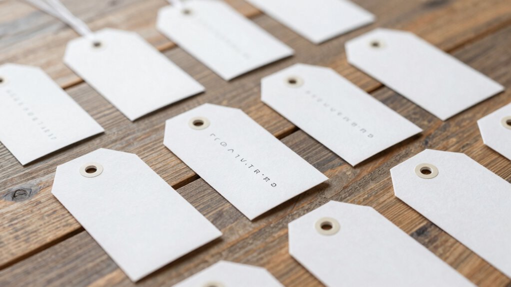 clear consistent tag design