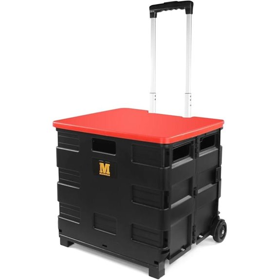 MaxWorks Collapsible Rolling Dolly Cart for Teachers
