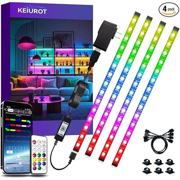 RGB LED Strip Lights with Remote & App Control
