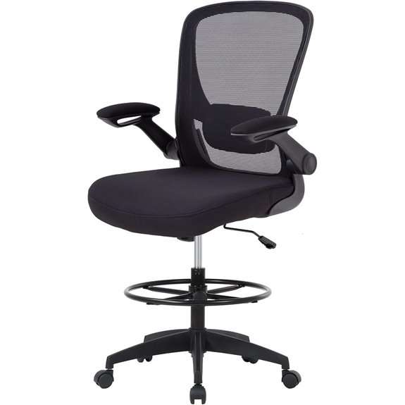 BestOffice Drafting & Office Chair with Flip-Up Arms