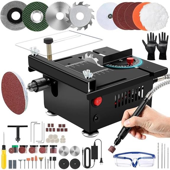 Mini Multi-Functional Portable Table Saw for Wood