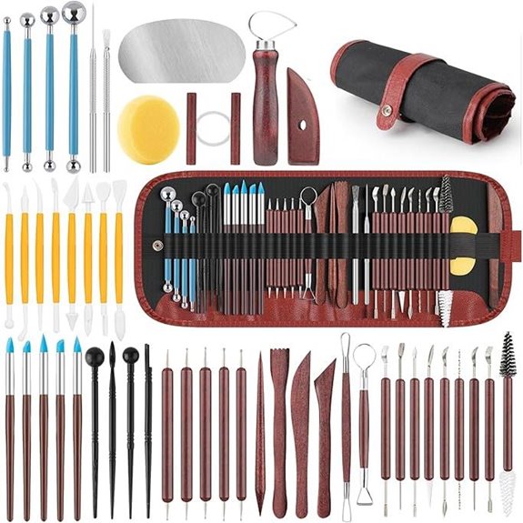 48PCS Pottery and Clay Sculpting Tools Kit