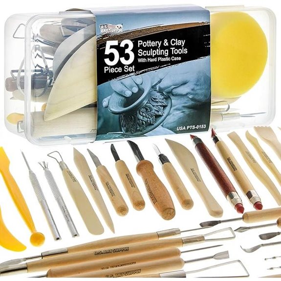 U.S. Art Supply Pottery & Clay Tools Set (53-Piece)