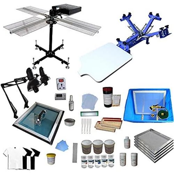 Screen Printing Kit with Flash Dryer and Exposure Unit