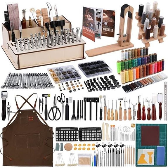 Leather Working Tooling Set for Beginners (628 Pieces)
