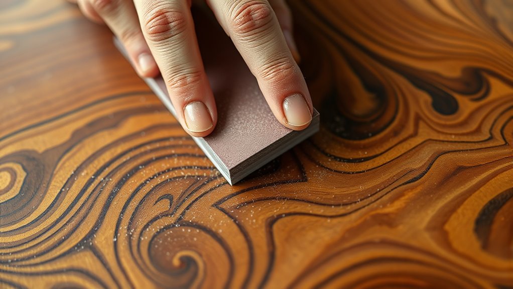 consistent grain aligned sanding