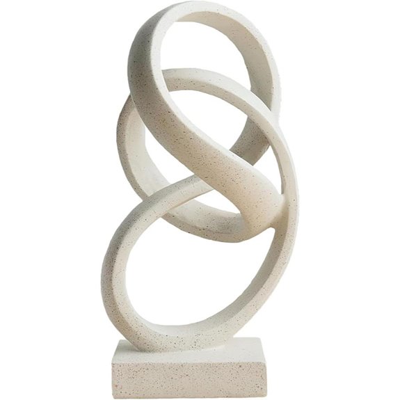 Modern Abstract Ribbon Sculpture for Home Decor