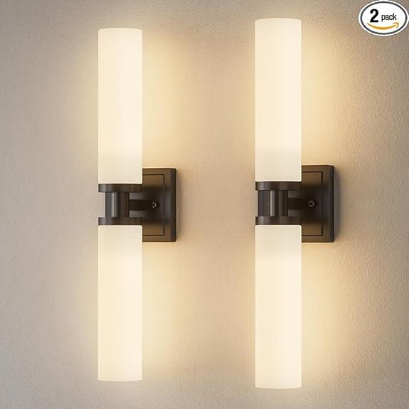 contemporary black wall sconces