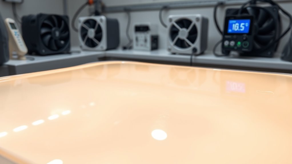 control resin curing temperature