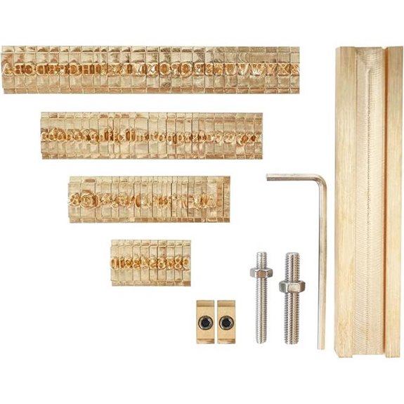 ZONEPACK Copper Brass Stamping Letter Molds (85pcs)