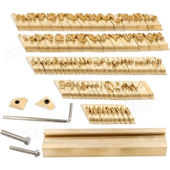 ZONEPACK Copper Brass Letter & Number Stamping Molds