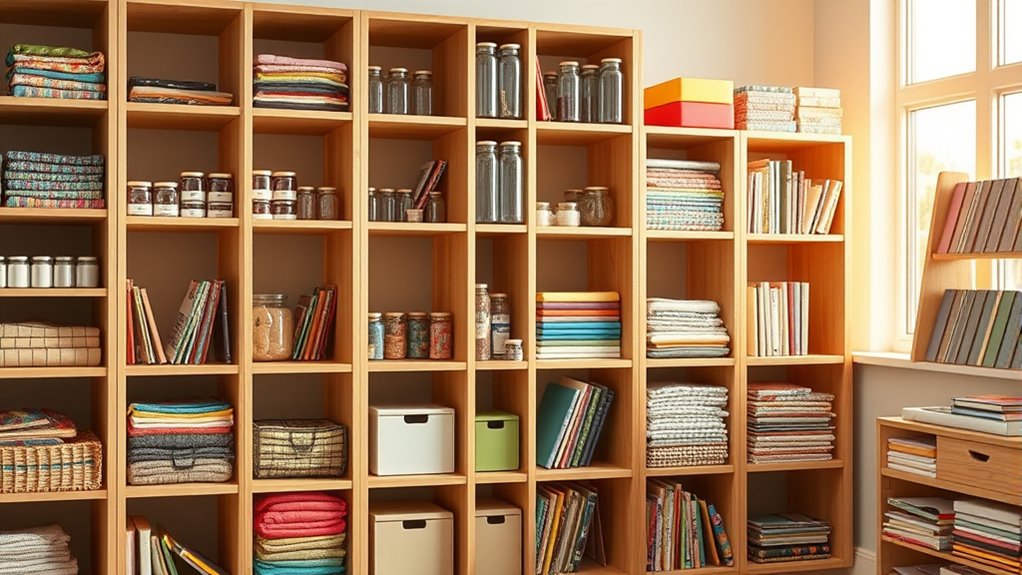 craft room cube storage considerations