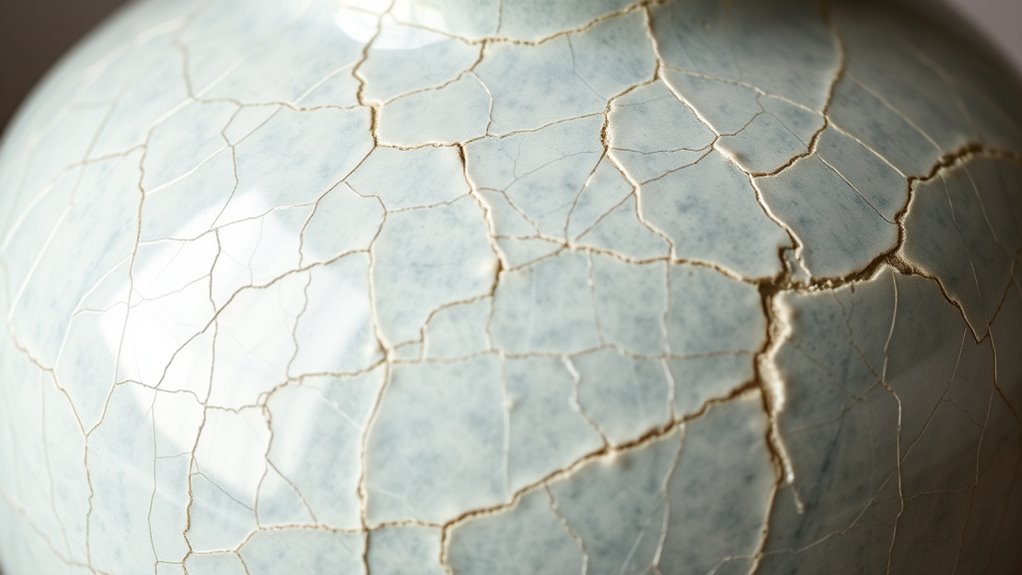 crazing vs pottery cracks