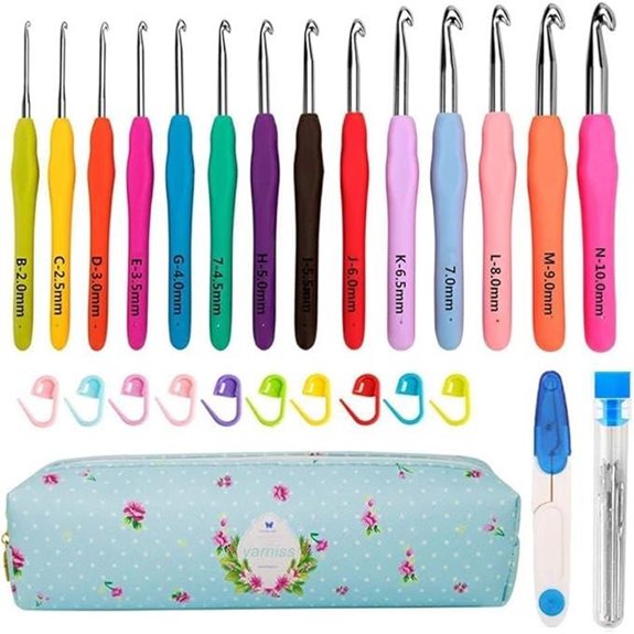 Yarniss Crochet Hooks Set with Case for Beginners