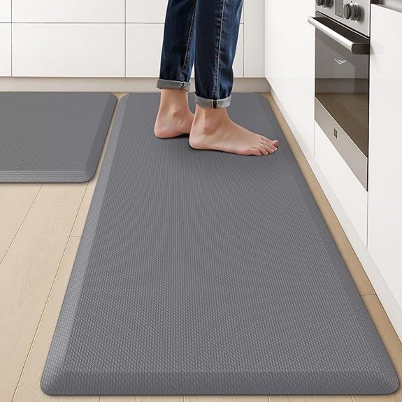 KitchenClouds 2-Pack Cushioned Non-Slip Kitchen Mats