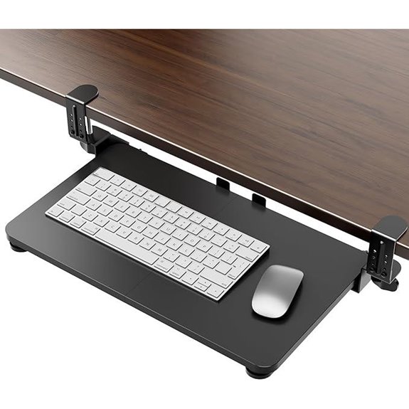 Adjustable Under Desk Keyboard & Mouse Tray