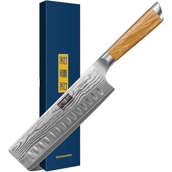 HOSHANHO Damascus Nakiri Kitchen Knife 6.5-Inch