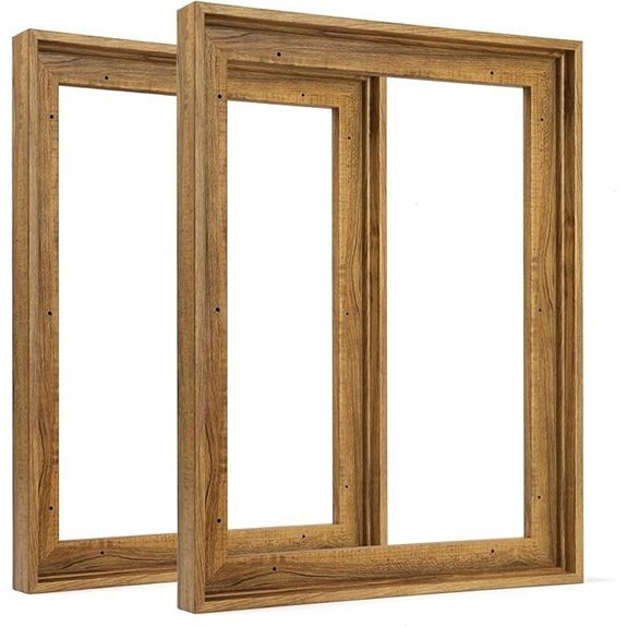 Floating Canvas Frame 12x16 Inch 2 Pack Dark Brown