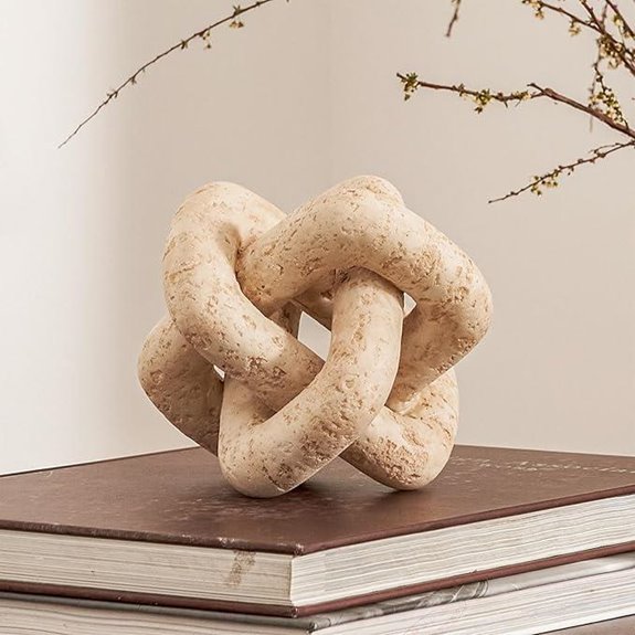 DN Deconation 3-Link Knot Decor for Home Aesthetic