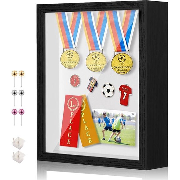 11x14 Deep Black Shadow Box Display Frame