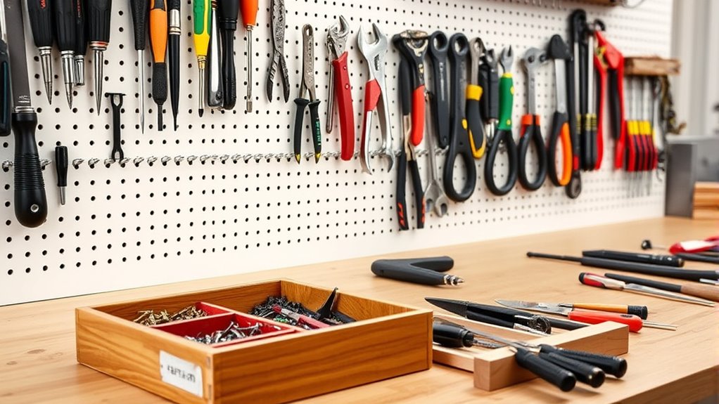 designate organized tool storage