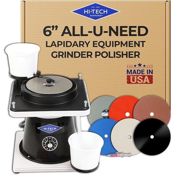 Hi-Tech Diamond 6 All-U-Need Lapidary Grinder Kit