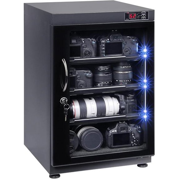 T.A.P 88L Digital Dehumidify Camera Storage Cabinet