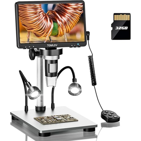 TOMLOV DM9 7 Digital Microscope with 12MP Camera