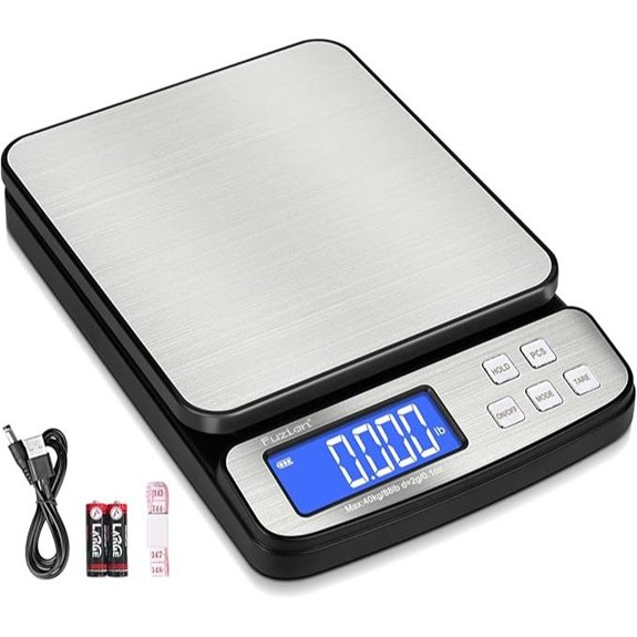 Fuzion Digital Postal Scale 88lb LCD Tare Counting