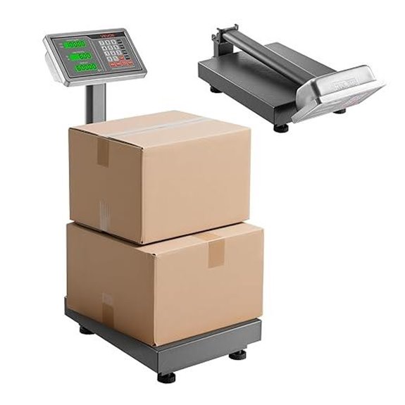 VEVOR Digital Platform Scale 220 lbs Tare AC/DC