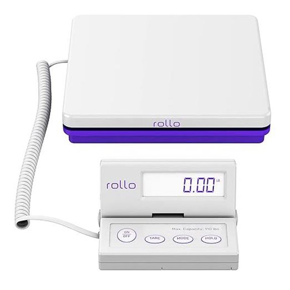 Rollo Digital Shipping Scale with Tare and Power Adapter