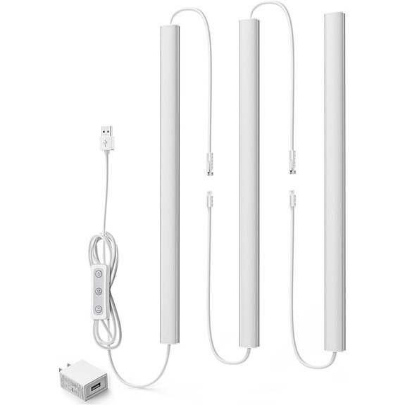 ASOKO HOME Dimmable USB Under Cabinet LED Lights (3 Pack)