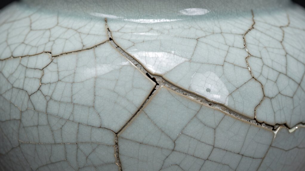 distinguishing glaze imperfections clearly