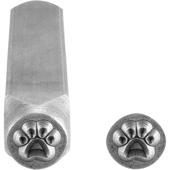 dog paw metal stamp