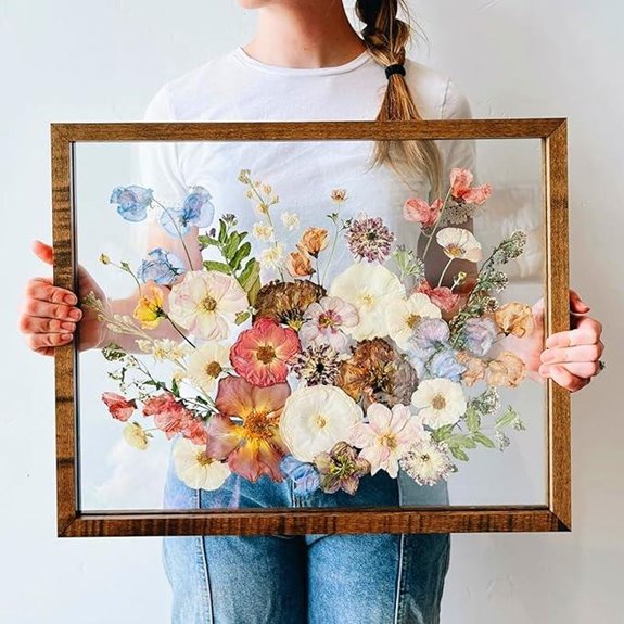 Floating 16x20 Double Glass Shadow Box Frames