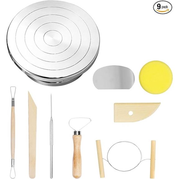 eZAKKA 11.8 Double-Sided Metal Sculpting Wheel Set