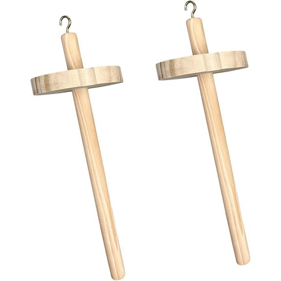 Drop Spindle Top Wheel Yarn Spinner (2 Pieces)