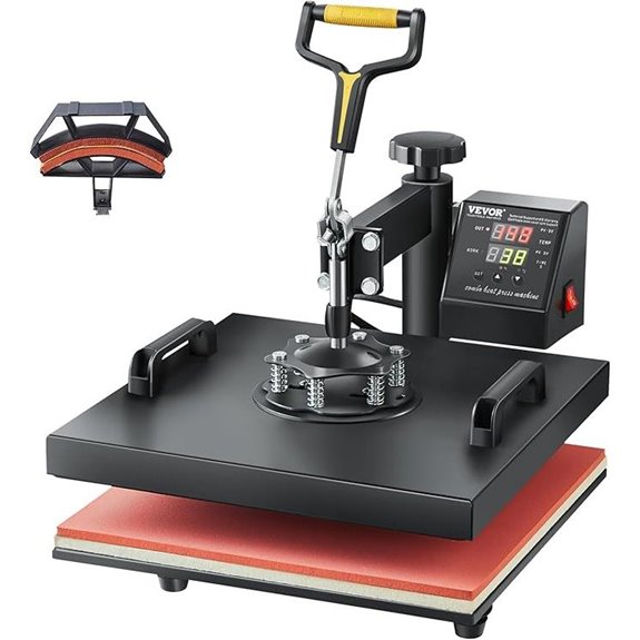 VEVOR 2-in-1 Heat Press Machine for T-shirts/Hats